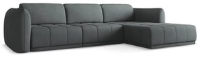 Sötétszürke sarokkanapé (jobb oldali) Hoku – Makamii
