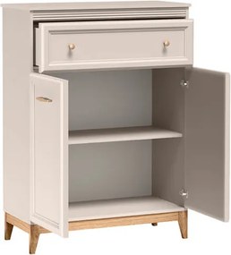 Aldabra Windsor W-4 komód, kasmír / természetes tölgy