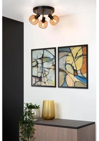 Lucide 77978/13/02 - Spotlámpa MAREN 3xE14/13W/230V fekete/réz