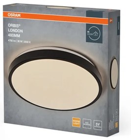 Osram - LED mennyezeti lámpa ORBIS LONDON LED/36W/230V átm. 48 cm fekete