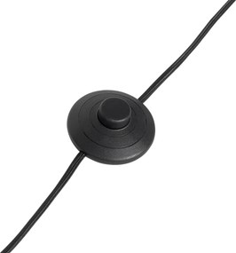 Fa állólámpa ovális vászonernyővel, fehér, 50 cm - Mels