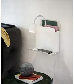 Nordlux ROOMI fali lámpa polccal, USB, 1xGU10/8W/230V, fehér