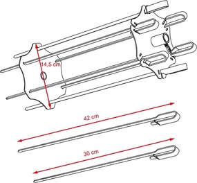 Avenberg TANDOORI Forgó nyárs