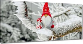 Vászonkép 60x30 Mikulás