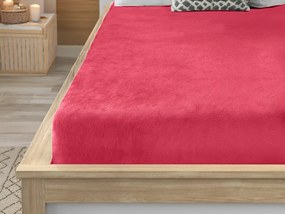 Mikroplüss lepedő SOFT 180x200 cm piros