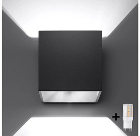Brilagi -  LED Fali lámpa MURO 1xG9/4W/230V fekete BR.0057