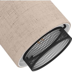 Eglo 43656 - Fali spotlámpa ROSLEY 1xE14/40W/230V fekete/bézs