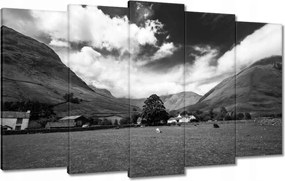 Vászonkép 100x60 Bárányok a réten