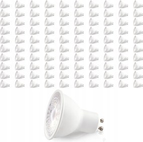 100x Prémium Led izzó GU10 5W Hideg szín 6500K Lls Samsung Led