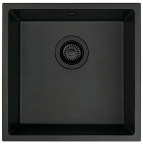 Deante ZQA_N10A - Mosogató CORDA 44x44 cm gránit/fekete