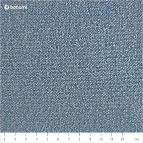 Kék kárpitozott franciaágy ágyráccsal 160x200 cm Noira Slim – Bonami Selection