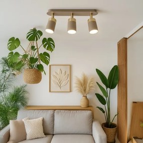 Brilagi - Spotlámpa POKER 3xGU10/25W/230V bézs