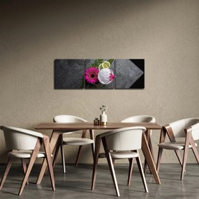 Kép - Éjszaka Bangkokban (órával) (90x30 cm)