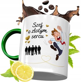 Zöld Bögre A Főnöknek Születésnapi Ajándék fényképes nyomtatással