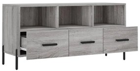 szürke sonoma színű szerelt fa TV-szekrény 102 x 36 x 50 cm