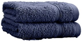 Sötétkék frottír pamut törölköző szett 2 db-os 30x30 cm Zero Twist – Catherine Lansfield