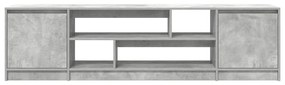 betonszürke szerelt fa TV-szekrény 188,5x41x50 cm