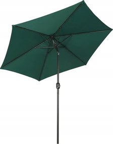 Kerti Napernyő 270 CM Terasz Prémium Zöld Üveg