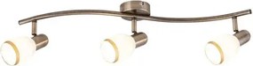 Rabalux beltéri karos spotlámpa e14 3x40w bronz/fehér elite