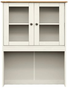 VIGO fehér tömör fenyőfa magasszekrény 78x40x175 cm