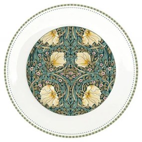 Porcelán desszertes tányér William Morris Black