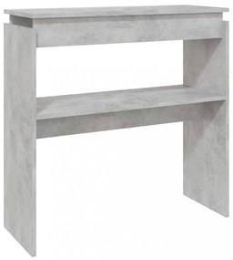 betonszürke szerelt fa tálalóasztal 80 x 30 x 80 cm