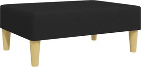 vidaXL fekete szövet lábzsámoly 77x55x31 cm