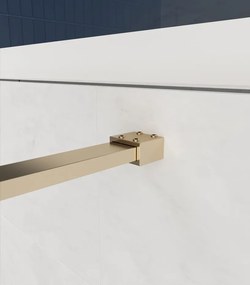 Erga Paris, Beépíthető zuhanykabin 70x200 cm, 8 mm-es matt üveg, arany matt profil, ERG-V02-PARIS-070x200-FR-GB
