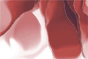Kép - Piros absztrakt virág N⁰3 (90x60 cm)