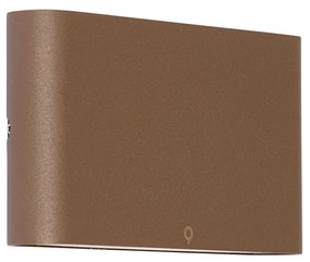 Modern kültéri fali lámpa rozsdabarna 17,5 cm LED-del IP65 - Batt