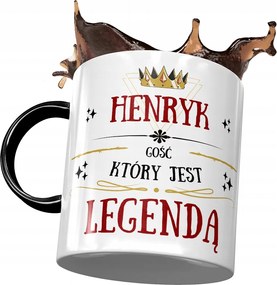 Fekete Bögre Henrik Férj Kolléga Ajándék Nyomtatott Fotóval