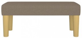 tópszínű szövet pad 70 x 30 x 30 cm