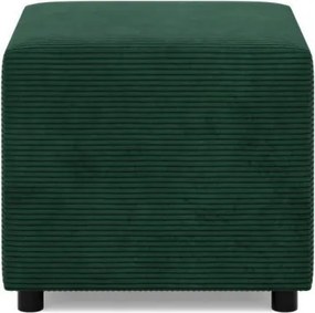 Zeus puff, kordbársony, 50x50, zöld