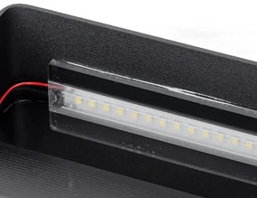 Aigostar - LED Fali lámpa LED/12,5W/230V 20x10 cm fekete