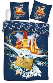 Harry Potter ágyneműhuzat 140x200cm 63x63cm microfibre (Owl)