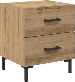 vidaXL Éjjeliszekrény fiókkal Artisan tölgy 40 x 35 x 47,5 cm Faanyag