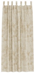 Bársonyfuggönyök 2 db Szemekkel Krém 245x140 cm