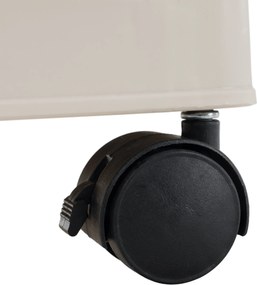 Összecsukható szekrény, fehér/barna, műanyag, POSA TYP 2