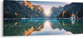 Kép - Hegyi tó (120x50 cm)