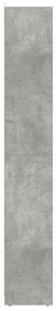 betonszürke forgácslap fürdőszobaszekrény 30 x 30 x 183,5 cm
