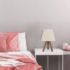 Asztali lámpa AYD 1xE27/60W/230V bézs/barna