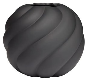 Twist golyós váza, 20 cm, fekete - COOEE