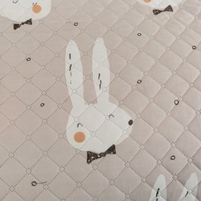 Ágytakaró mintával WHITE RABBIT, bézs Méret: 170 x 210 cm
