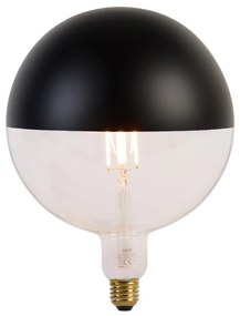 E27 szabályozható LED izzó tükörüveg G200 fekete 6W 360lm 1800K