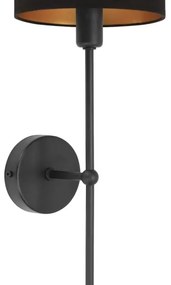 Fali lámpa MADELA 1xE14/40W/230V fekete