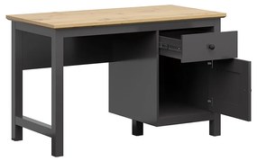 Íróasztal Hesen BIU1D1S (grafit + artisan tölgy). 1062503