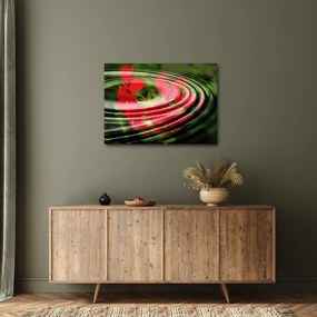 Absztrakt kép - virágok hullámokban (70x50 cm)
