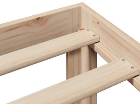 tömör fenyőfa könyvespolcos ágy matrac nélkül 75 x 190 cm