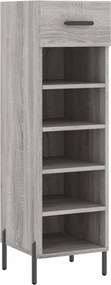 vidaXL szürke sonoma színű szerelt fa cipősszekrény 30 x 35 x 105 cm