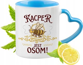 Kacpra Kék Bögre Szív Alakú Füllel Ajándék